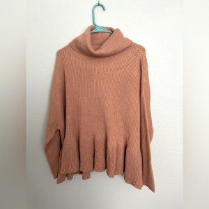 Turtleneck Ruffle Sweater